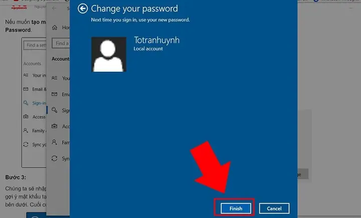 Cài Mật Khẩu Cho Máy Tính Win 10 Thông Qua Windows Settings