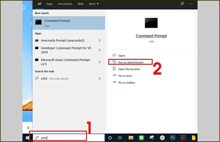 Thay Đổi Mật Khẩu Bằng Command Prompt