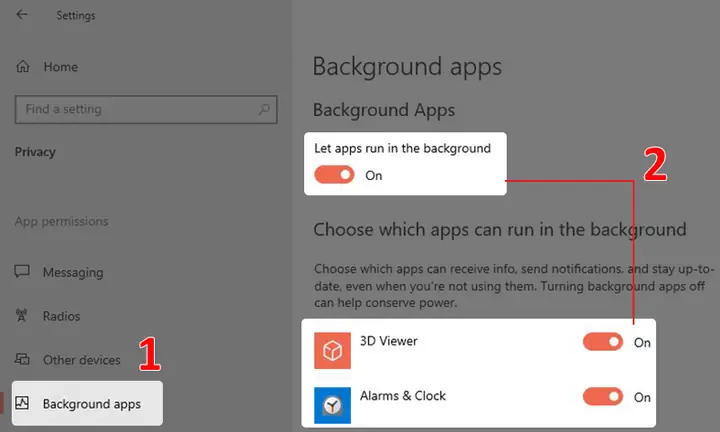 Tắt Các Ứng Dụng Chạy Nền Windows 10 Tắt Các Ứng Dụng Chạy Nền Windows 10