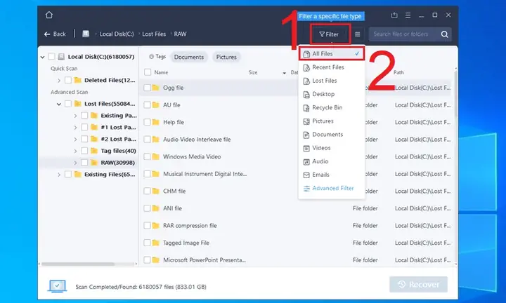 Cách Khôi Phục File Sau Khi Loại Bỏ Virus Shortcut