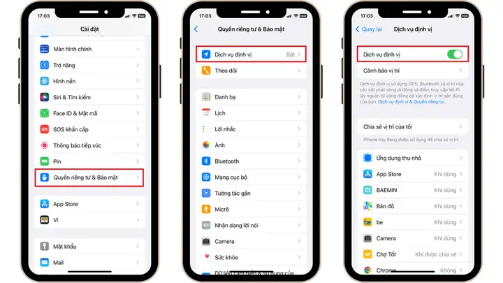 Cách Tắt Định Vị Trên Iphone