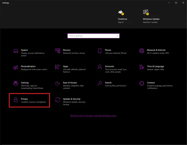 Cách Tắt Định Vị Trên Máy Tính Windows