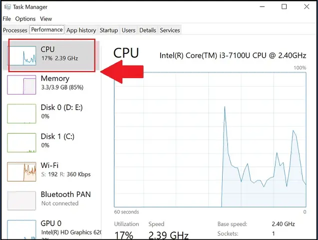 Cách 6: Cách Xem Cấu Hình Máy Tính Bằng Task Manager