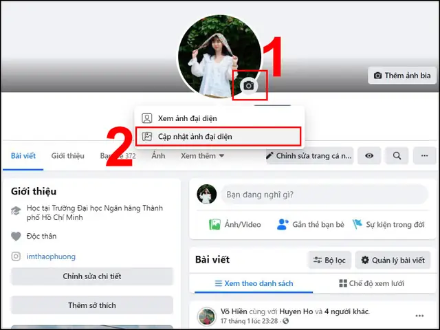 Hướng Dẫn Cách Đặt Lại Avatar Cũ Trên Facebook Bằng Máy Tính Hướng Dẫn Cách Đặt Lại Avatar Cũ Trên Facebook Bằng Máy Tính