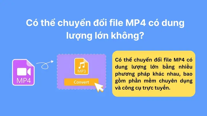 Có Thể Chuyển Đổi File Mp4 Có Dung Lượng Lớn Không?