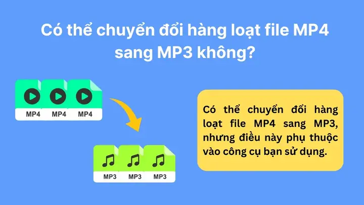 Có Thể Chuyển Đổi Hàng Loạt File Mp4 Sang Mp3 Không?