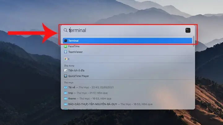 Sử Dụng Command Prompt (windows) / Terminal (macos)