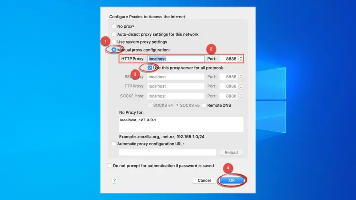 Đổi Ip Bằng Proxy Server