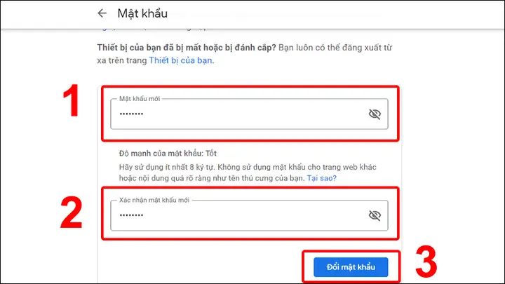 Cách Đổi Mật Khẩu Gmail Trên Máy Tính
