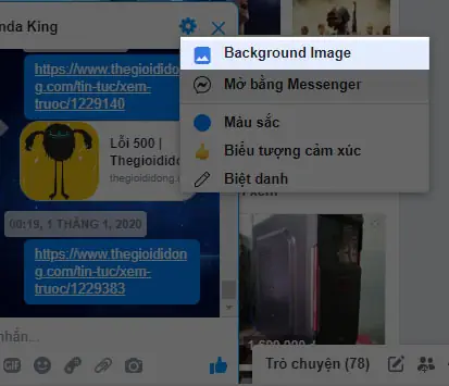 Sử Dụng Background For Fb Inbox Chèn Ảnh Nền Vào Chatbox Facebook