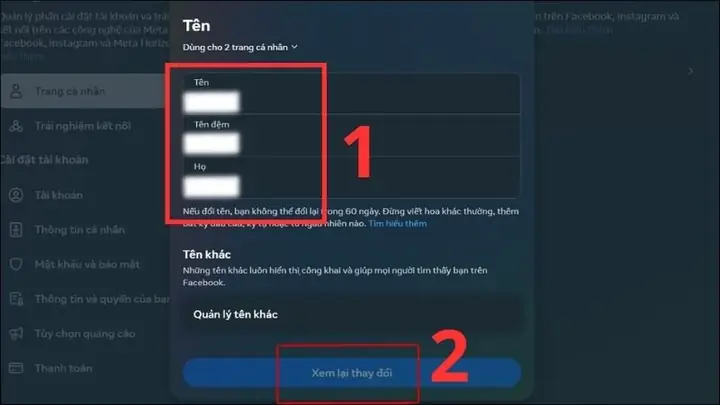 Cách Đổi Tên Facebook Trên Máy Tính, Laptop