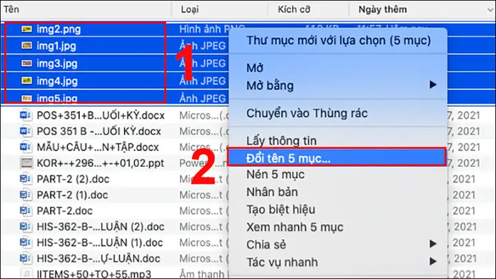 Cách Đổi Tên File Hàng Loạt Trên Macos (macbook) Cách Đổi Tên File Hàng Loạt Trên Macos (macbook)