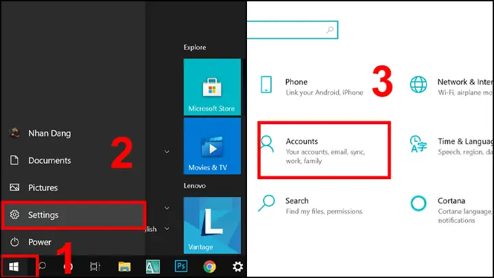 Đổi Tên Đăng Nhập Trên Windows 10 Bằng Tài Khoản Microsoft