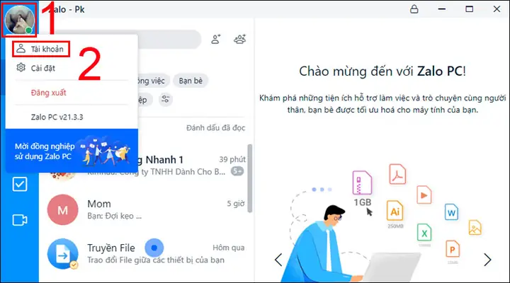 Đổi Tên Zalo Bằng Máy Tính