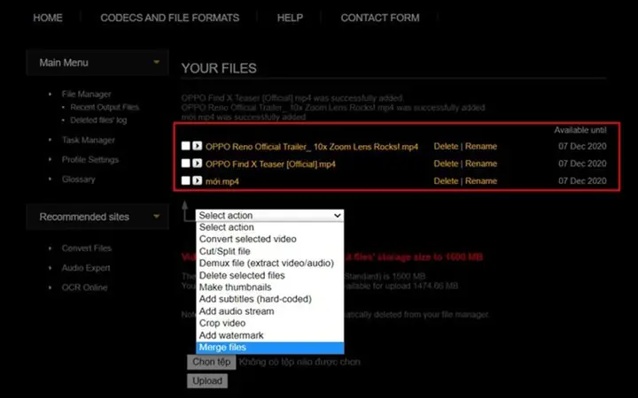 2/ Cách Ghép Nhiều Video Thành 1 Bằng Videotoolbox 2/ Cách Ghép Nhiều Video Thành 1 Bằng Videotoolbox