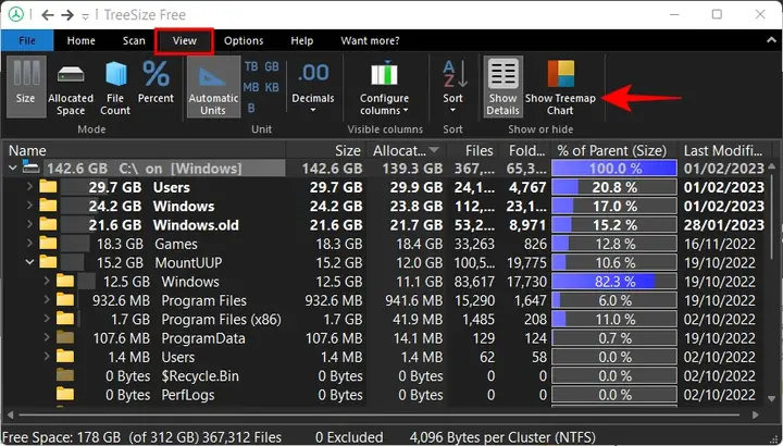 Sử Dụng Biểu Đồ Treemap Của Treesize Sử Dụng Biểu Đồ Treemap Của Treesize