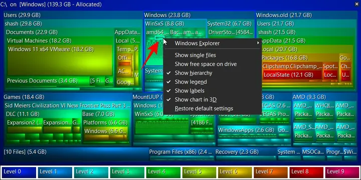 Sử Dụng Biểu Đồ Treemap Của Treesize Sử Dụng Biểu Đồ Treemap Của Treesize