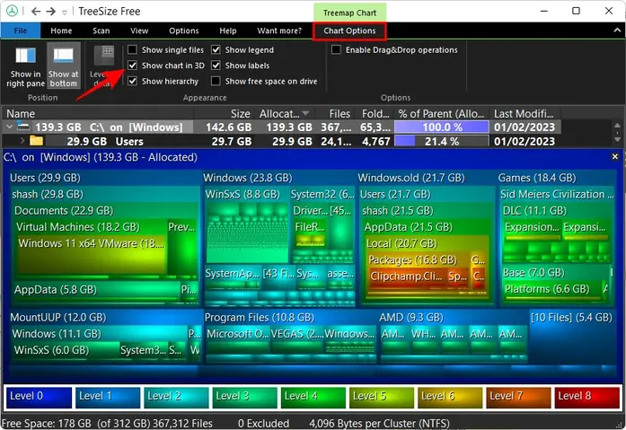 Sử Dụng Biểu Đồ Treemap Của Treesize Sử Dụng Biểu Đồ Treemap Của Treesize