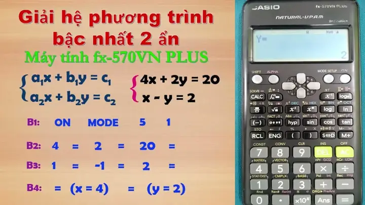 Cách Bấm Giải Phương Trình Trên Máy Tính 570: Từ Cơ Bản Đến Nâng Cao