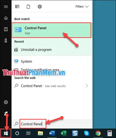 Cách 1: Sử Dụng Control Panel