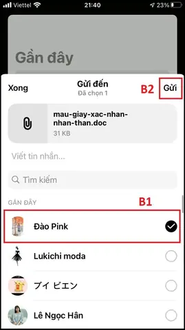 Cách Gửi File Word Qua Messeger Trên Điện Thoại