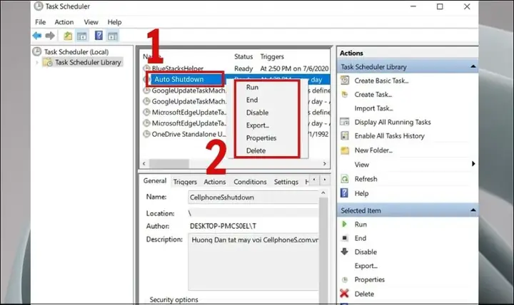 Cách Hẹn Tắt Laptop Qua Task Scheduler Cách Hẹn Tắt Laptop Qua Task Scheduler
