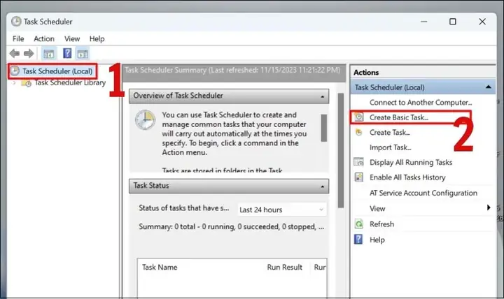 Cách Hẹn Tắt Laptop Qua Task Scheduler Cách Hẹn Tắt Laptop Qua Task Scheduler