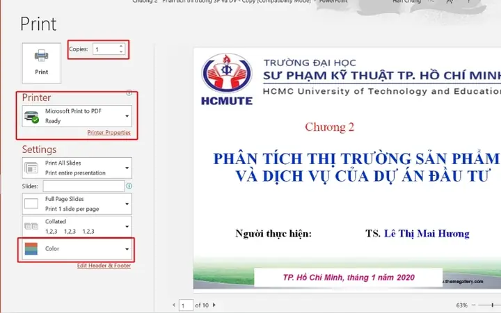 Hướng Dẫn In Màu Trên Máy Tính Cho File Powerpoint