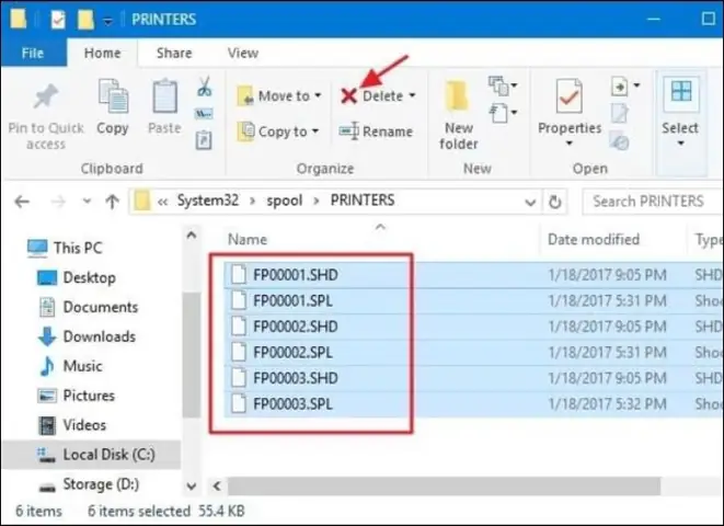 3hủy Lệnh In Với Print Spooler