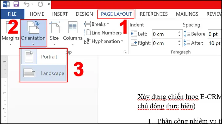 - Bước 2: Chọn Chế Độ Trang In