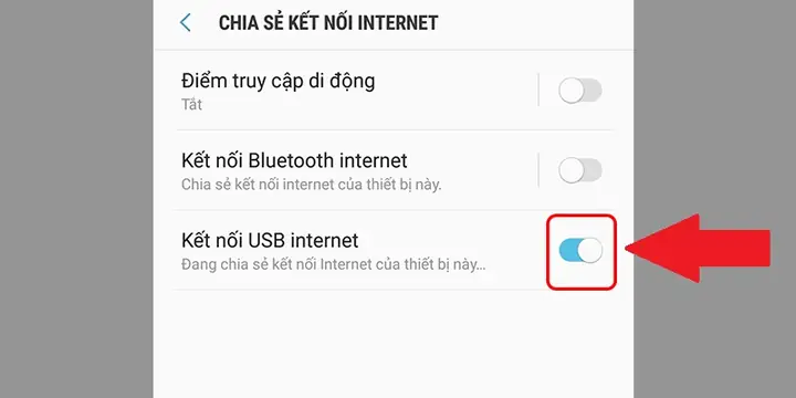 Chia Sẻ Mạng Từ Điện Thoại Sang Máy Tính Qua Cổng Usb Chia Sẻ Mạng Từ Điện Thoại Sang Máy Tính Qua Cổng Usb