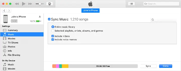 Đồng Bộ Hóa Hoặc Xóa Nội Dung Bằng Itunes