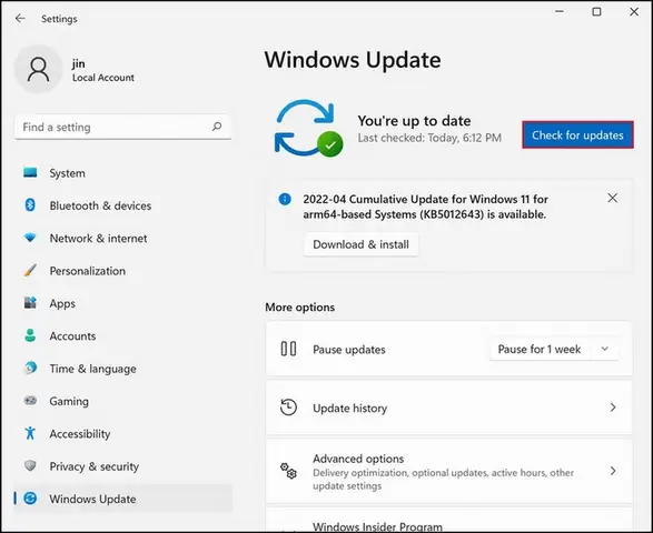 Cài Đặt Bản Cập Nhật Windows Mới Nhất