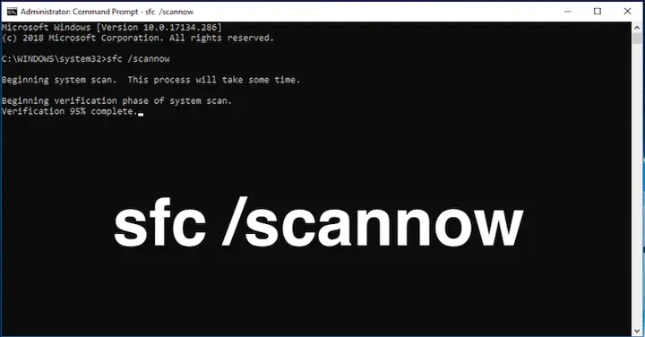 Sử Dụng System File Checker (sfc)
