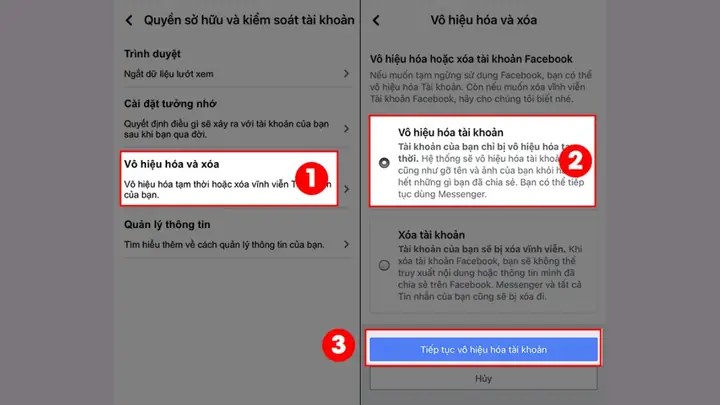 Khóa Tài Khoản Facebook Tạm Thời