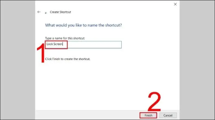 Cách Khóa Màn Hình Máy Tính Bằng Shortcut Desktop