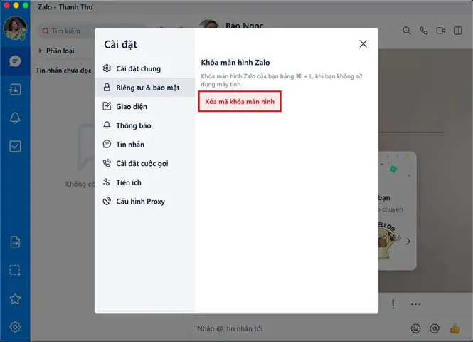 Hướng Dẫn Đặt Mã Khoá Zalo Và Khung Chat Zalo Trên Máy Tính Hướng Dẫn Đặt Mã Khoá Zalo Và Khung Chat Zalo Trên Máy Tính