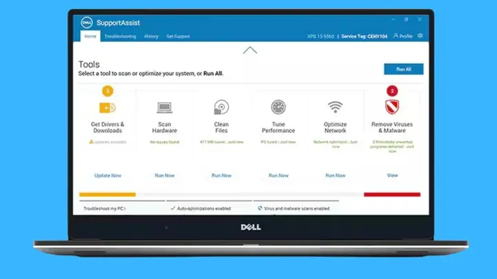 1. Dell Supportassist 1. Dell Supportassist