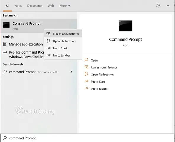 Sử Dụng Command Prompt