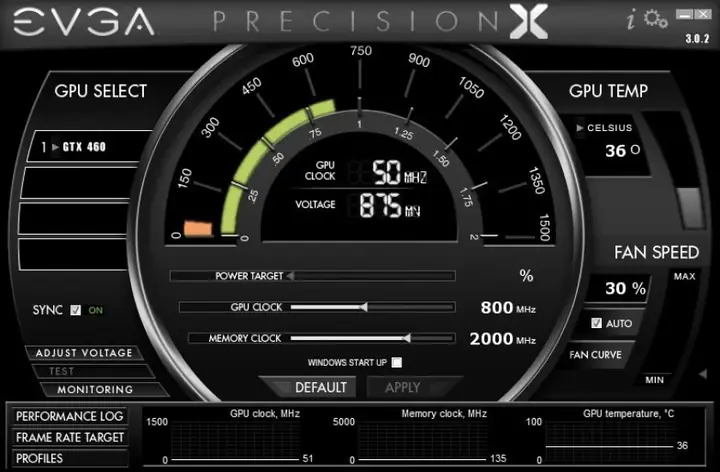 Phần Mềm Đo Công Suất Tiêu Thụ Của Máy Tính Evga Precision X