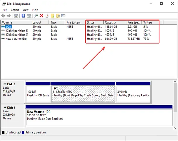 Cách Kiểm Tra Bộ Nhớ Máy Tính Win 10: Kiểm Tra Trong Disk Manager