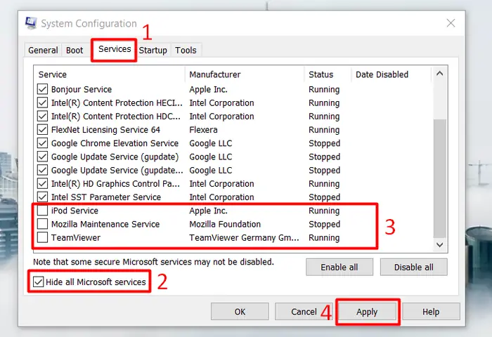 Cách 2: Tắt Những Ứng Dụng Khởi Động Cùng Windows