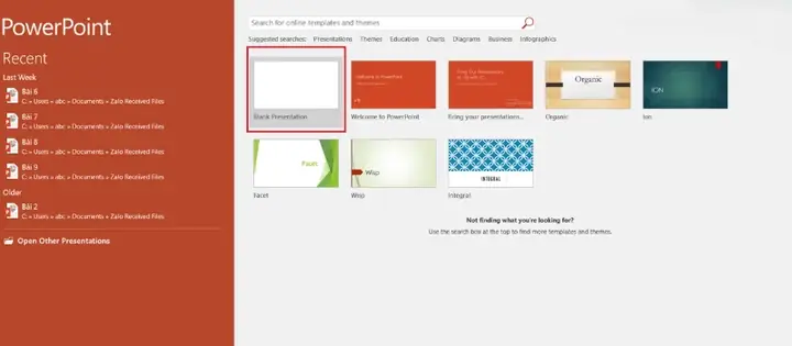 Bước 1: Khởi Chạy Chương Trình Microsoft Powerpoint