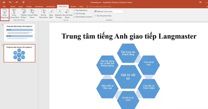 Bước 8: Cách Trình Chiếu Slide Powerpoint