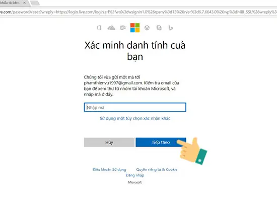 Để Lấy Lại Mật Khẩu Microsoft Các Bạn Thực Hiện Như Sau: Để Lấy Lại Mật Khẩu Microsoft Các Bạn Thực Hiện Như Sau: