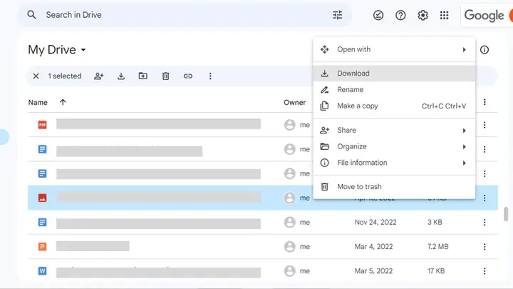 Cách Lưu Ảnh Trên Google Drive Về Máy Tính