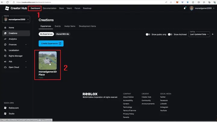 Cách Tạo Gamepass Trong Roblox Trên Máy Tính