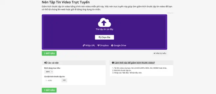 2/ Giảm Dung Lượng File Video Bằng Video2edit.com 2/ Giảm Dung Lượng File Video Bằng Video2edit.com