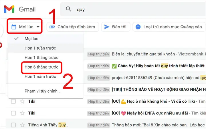 Cách Tìm Kiếm Email Trong Gmail
