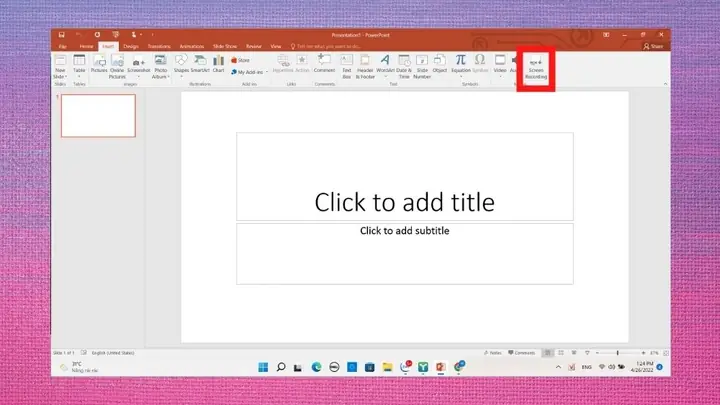 Cách Ghi Màn Hình Máy Tính Với Powerpoint